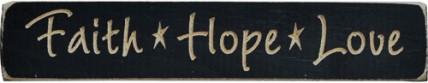 G9002 Faith Hope Love wood engraved block G9002 Faith Hope Love wood engraved block