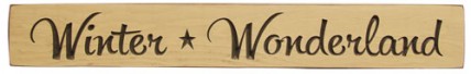 Engraved Wood block G9113 - Winter Wonderland 