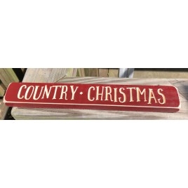 Primitive Engraved Wood Block GE8316 Country Christmas Primitive Engraved Wood Block GE8316 Country Christmas