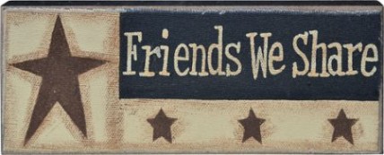 GJHA0552B - Friends We Share Canvas Wood Block 