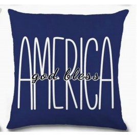 6VM69529Q54 God Bless America Patriotic Pillow (no insert just pillow cover)