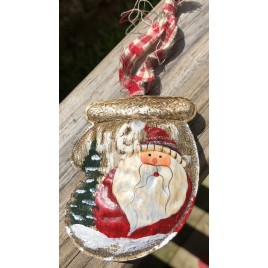  65214 Santa Metal Stocking with Red Hat Right