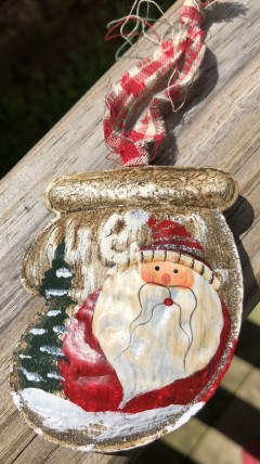  65214 Santa Metal Stocking with Red Hat Right
