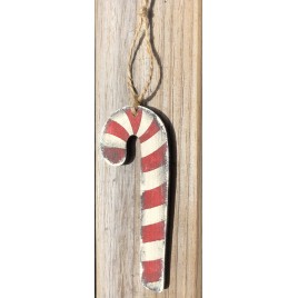  Christmas Wood Ornament Candy Cane 