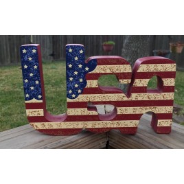 Patriotic Decor U0432 USA Block 