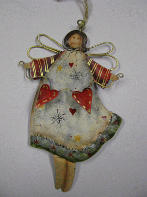  603335-Tin Angel Ornament