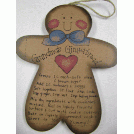 WD275 - Wood Grandma's Gingerbread Recipe 