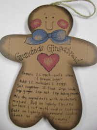 WD275 - Wood Grandma's Gingerbread Recipe 