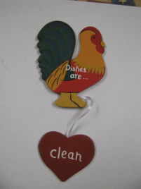 WD92- Rooster Clean/Dirty for Dishwasher