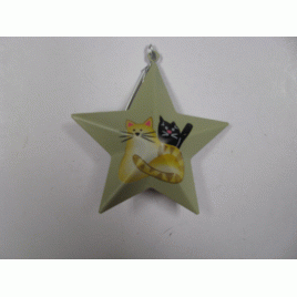 OR208- Cats on Metal Star OR208- Cats on Metal Star