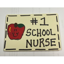 Teacher Gifts N3200 - No. 1 School Nurse Wood Sign 