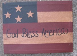 Patriotic Decor Canvas NWA9058 God Bless America 