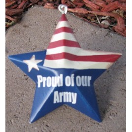 OR223 - Proud of our Army - Metal Star  OR223 - Proud of our Army - Metal Star