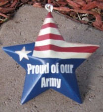 OR223 - Proud of our Army - Metal Star  OR223 - Proud of our Army - Metal Star