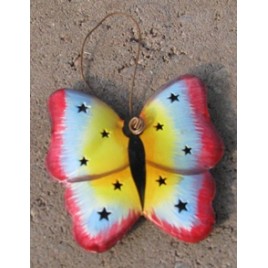 OR323 - Colorful Butterfly Metal Ornament 