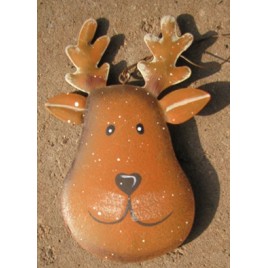 OR503- Reindeer Metal Christmas Ornament