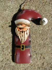 OR-507 Santa metal  Ornament 