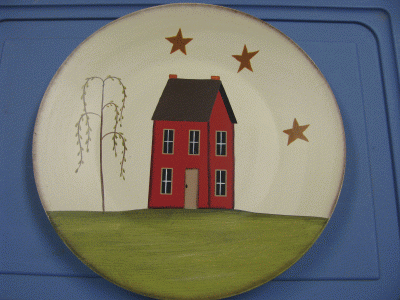 RPX-2 Extra Large Saltbox House Wood Plate 