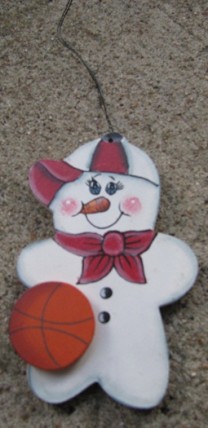 WD1059 - Basketball Snowman Ornament WD1059 - Basketball Snowman Ornament