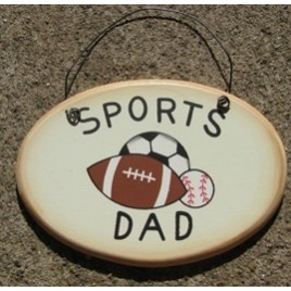 WD1900L - Sports Dad Wood Sign 