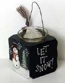 2043 Let It Snow Snowman with candle 2043 Let It Snow Snowman with candle