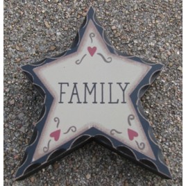 Primitive Wood WD906 - Family Standing Star 