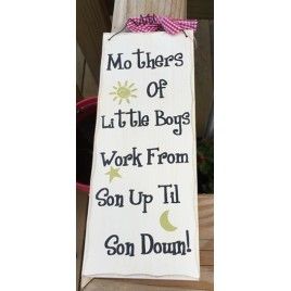 wp321 -Mother - Son Wood Sign