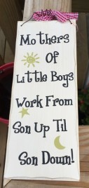 wp321 -Mother - Son Wood Sign