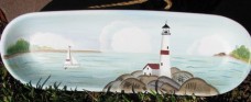 Primitive Wood Plate XP-2G - Lighthouse 