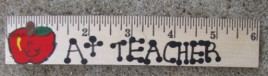 A600 - A+ Teacher wood ruler 