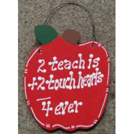 Teacher Gifts A9500 2 Teach is 2 Touch Hearts 4 ever 