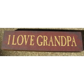 bj-75 I Love Grandpa wood block bj-75 I Love Grandpa wood block