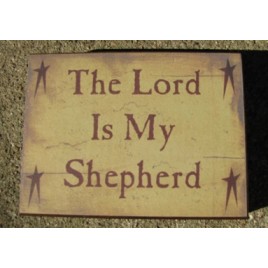 bj-81 The Lord is My Shepherd wood block bj-81 The Lord is My Shepherd wood block