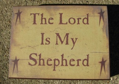 bj-81 The Lord is My Shepherd wood block bj-81 The Lord is My Shepherd wood block