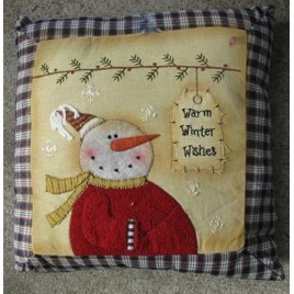 Christmas Decor C1364WWW-Warm Winter Wishes Tag Pillow Christmas Decor C1364WWW-Warm Winter Wishes Tag Pillow
