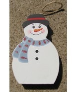 Wood Snowman Ornament CH6 - Chunky Snowman