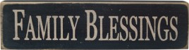  12531-Family Blessings wood block 