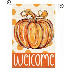 BH4232654 Fall Pumpkin Garden Flag Double-Sided Welcome Flag BH4232654 Fall Pumpkin Garden Flag Double-Sided Welcome Flag