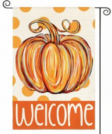 BH4232654 Fall Pumpkin Garden Flag Double-Sided Welcome Flag