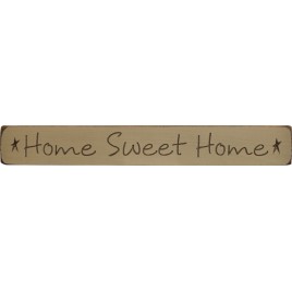 G1203-Home Sweet Home engraved wood block 