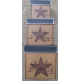 G31461 - Star & Berry Nesting Boxes set of 3 