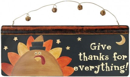 Fall Decor Metal Sign G35740-Give Thanks for Everything!