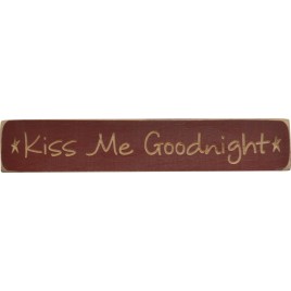 G9007 - Kiss Me Goodnight engraved wood Block 