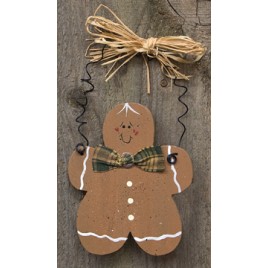 Wood Christmas Ornament D0035CWC - Gingerbread Man 