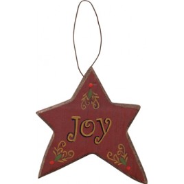 X8160A-Joy Star wood Ornament 
