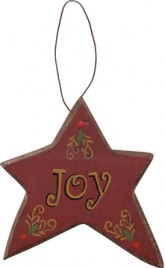 X8160A-Joy Star wood Ornament 