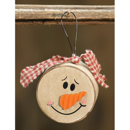 Christmas Snowman Ornament GJHX8980 Chunky Snowman Head Christmas Snowman Ornament GJHX8980 Chunky Snowman Head