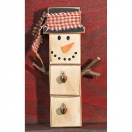 Christmas GJHX8982 Snowman Ornament Wood Block 