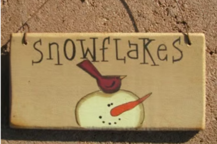 gr115s - Snowflakes snowman with cardinal Wood Hanging Sign gr115s - Snowflakes snowman with cardinal Wood Hanging Sign