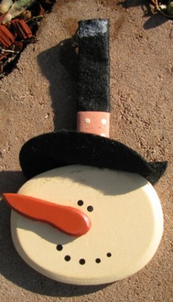 GR341P - Snowman face top hat Ornament GR341P - Snowman face top hat Ornament